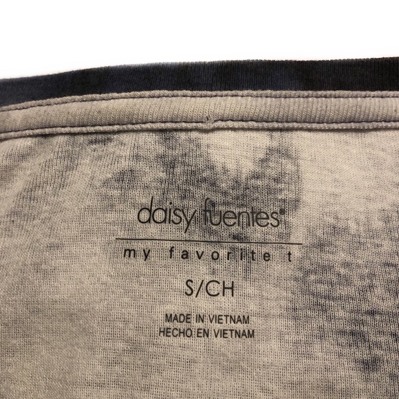 Daisy Fuentes Long Sleeve Tie Dye Watercolor T - Picture 5 of 5